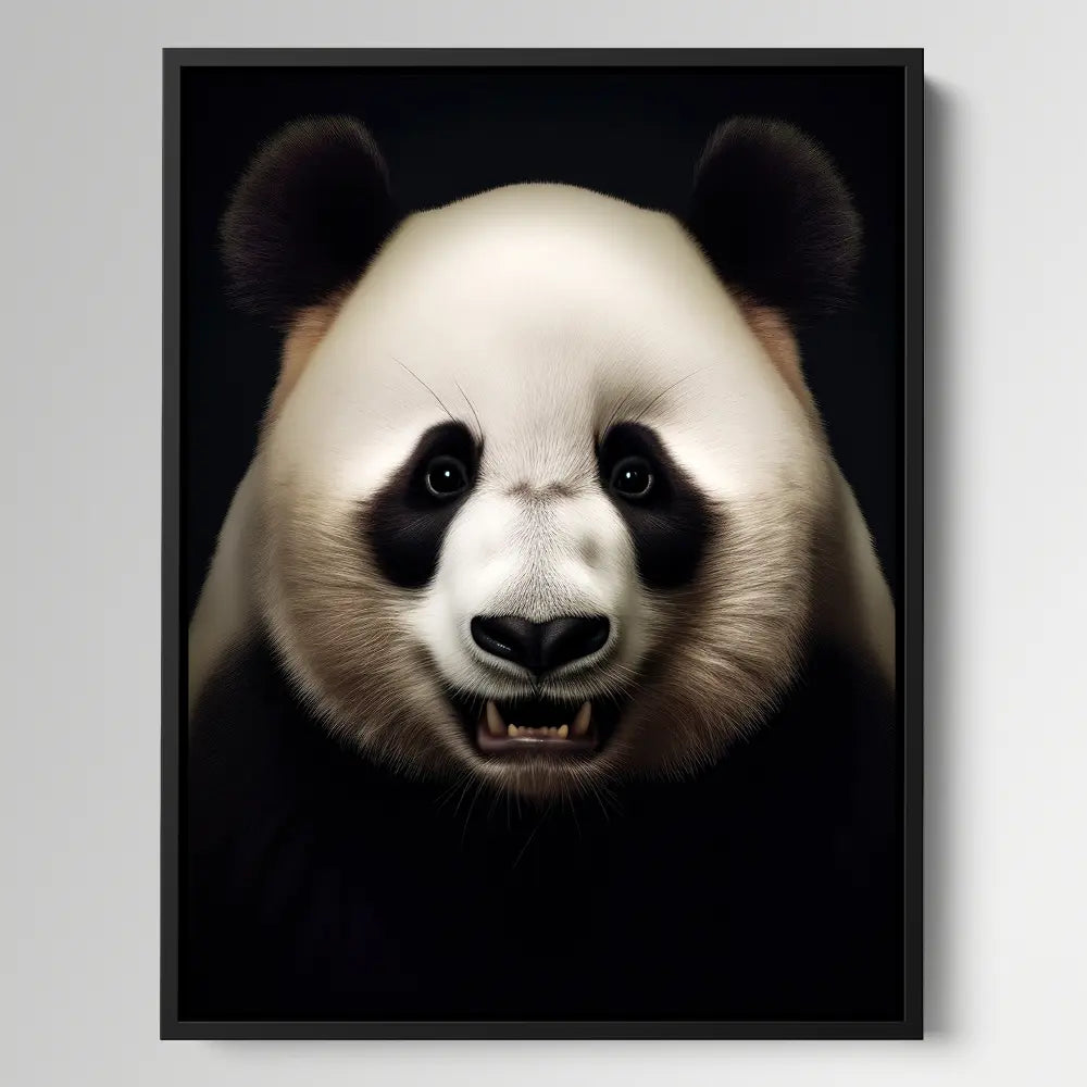 Panda Black Portrait