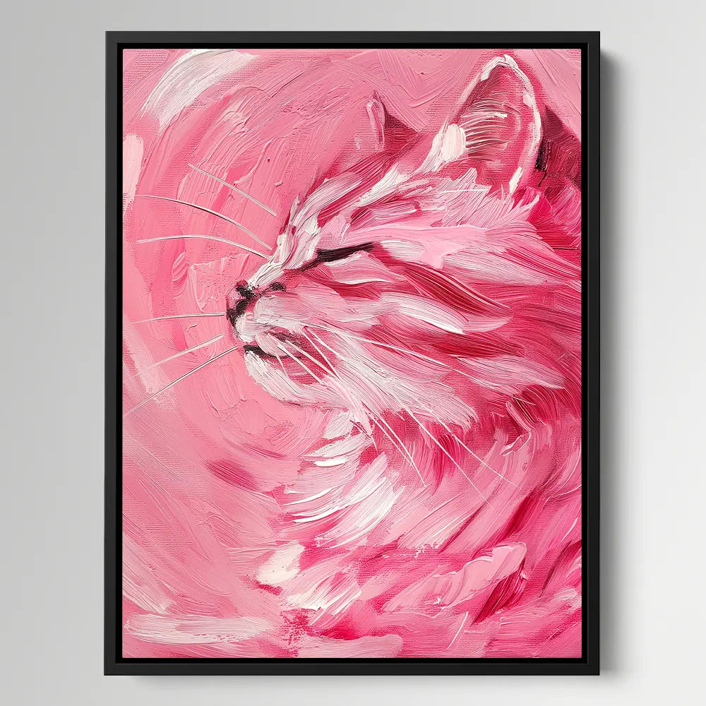 Pink Cat Painting