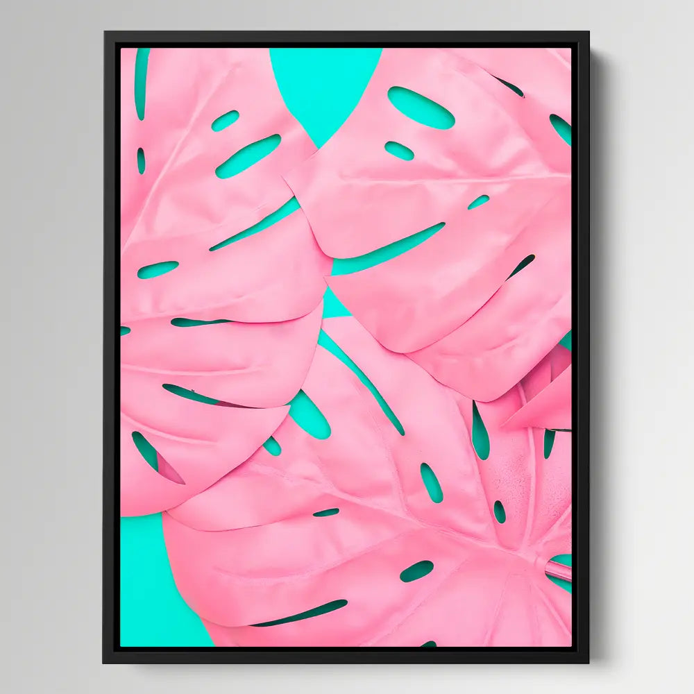 Pink Jungle Leaves