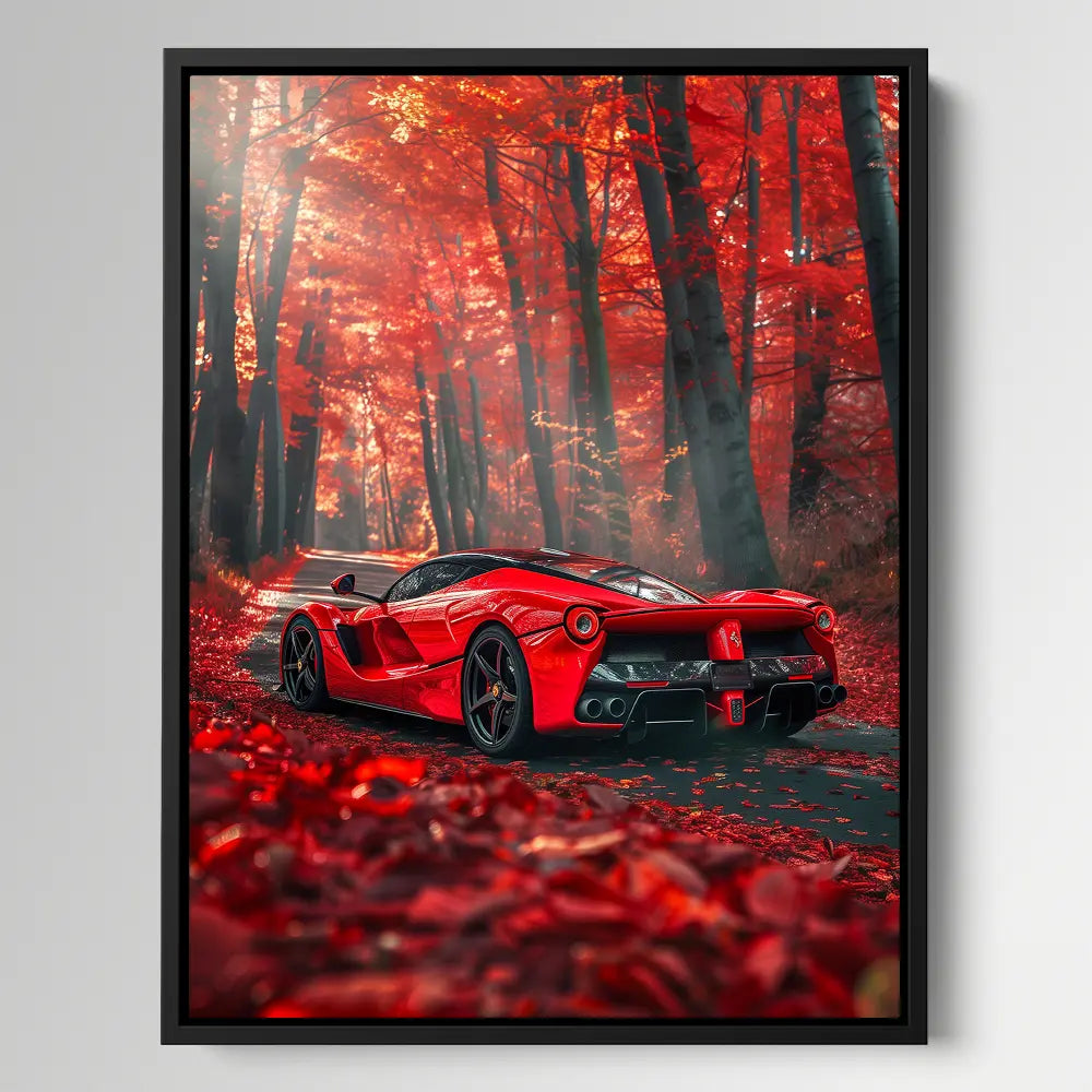 Red LaFerrari Autumn