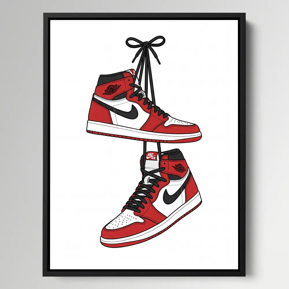Red White Jordans