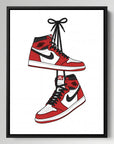 Red White Jordans