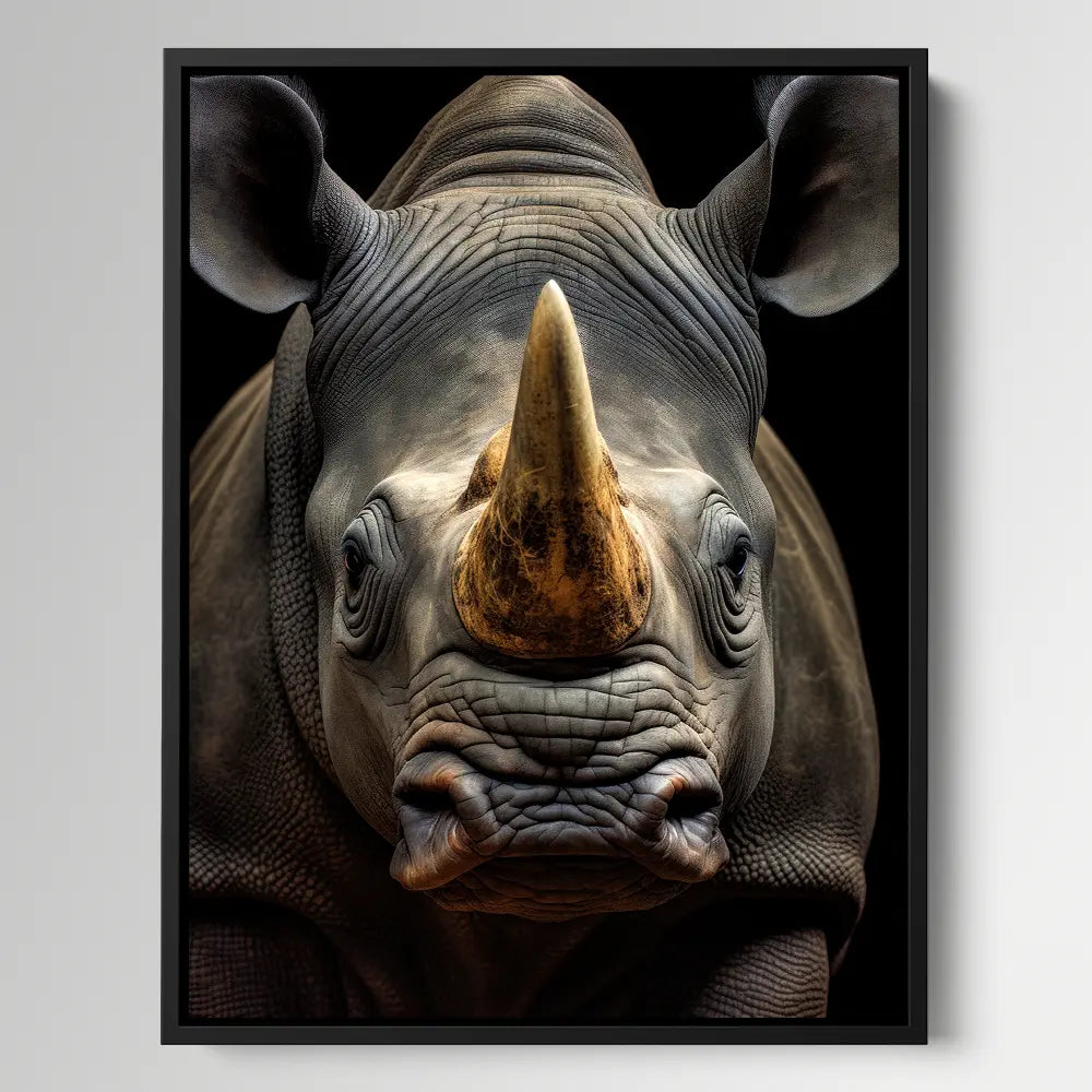 Rhino Black Portrait