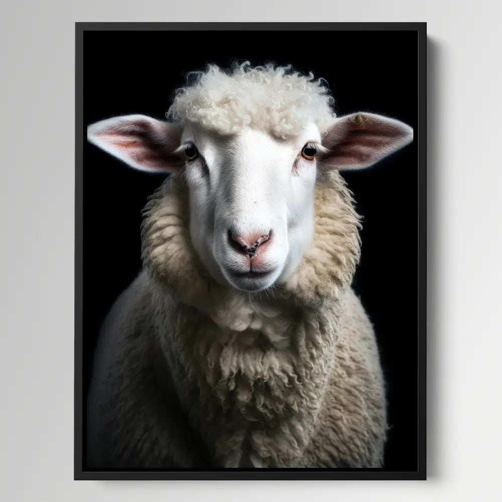 Sheep Black Portrait