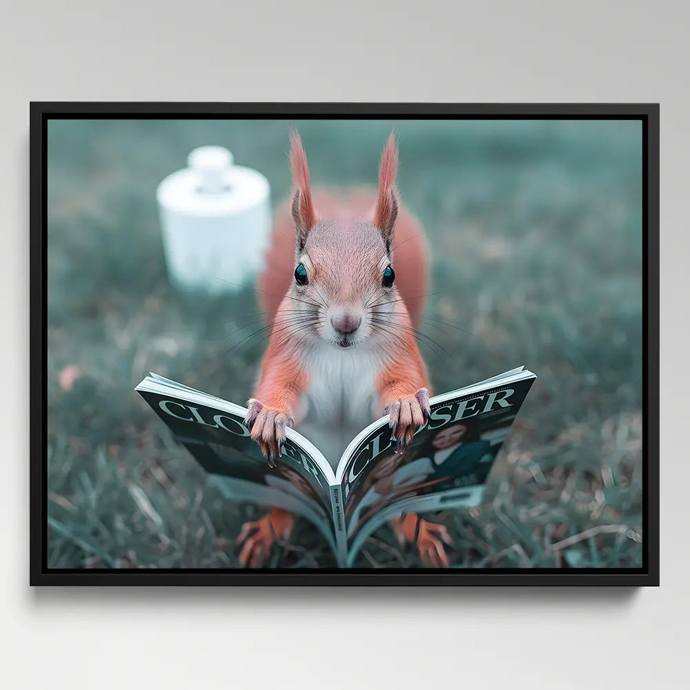 Squirrel Toilet Reading
