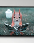 Squirrel Toilet Reading