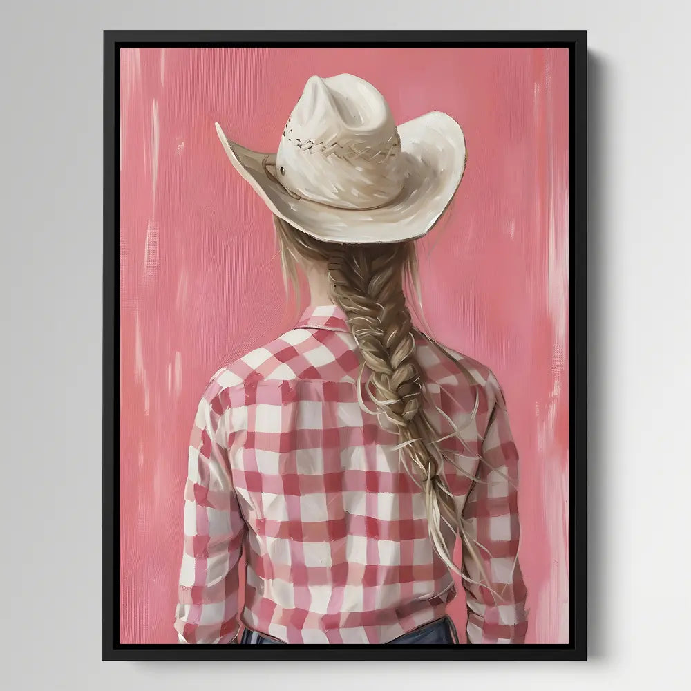 Striped Shirt Cowgirl