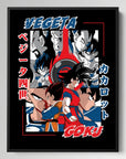 Vegeta Goku Evolution Collage