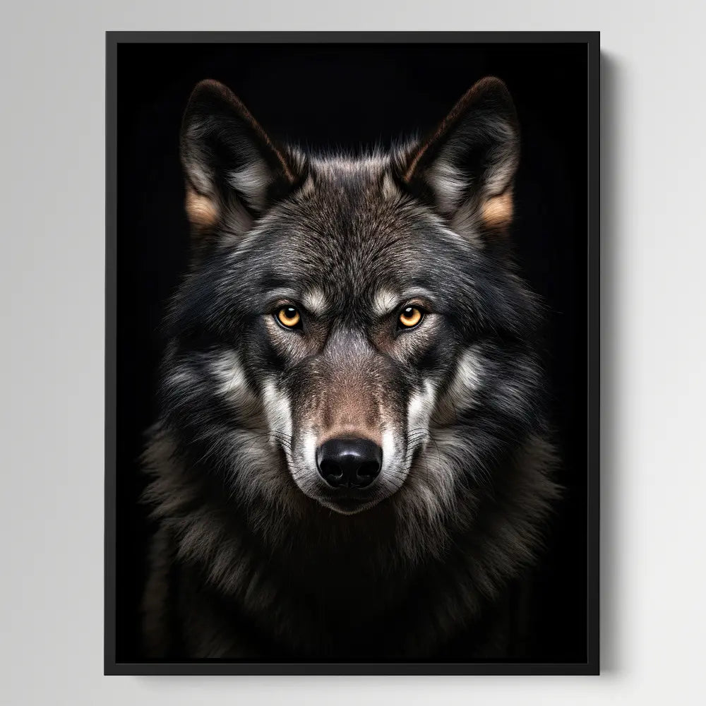 Wolf Black Portrait