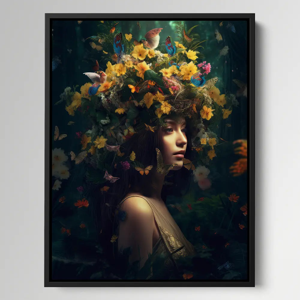 Woman Floral Head