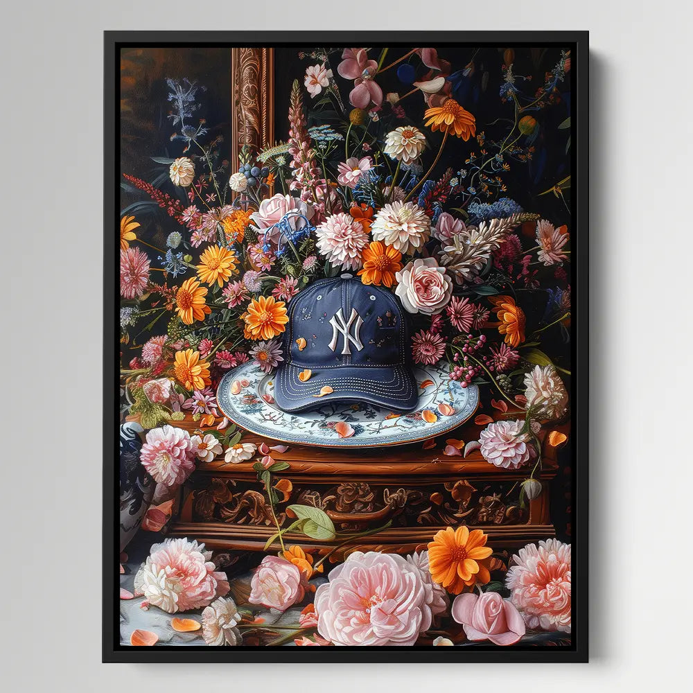 Yankees Cap Flowers