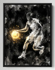 Glowing Watercolor Basketballer