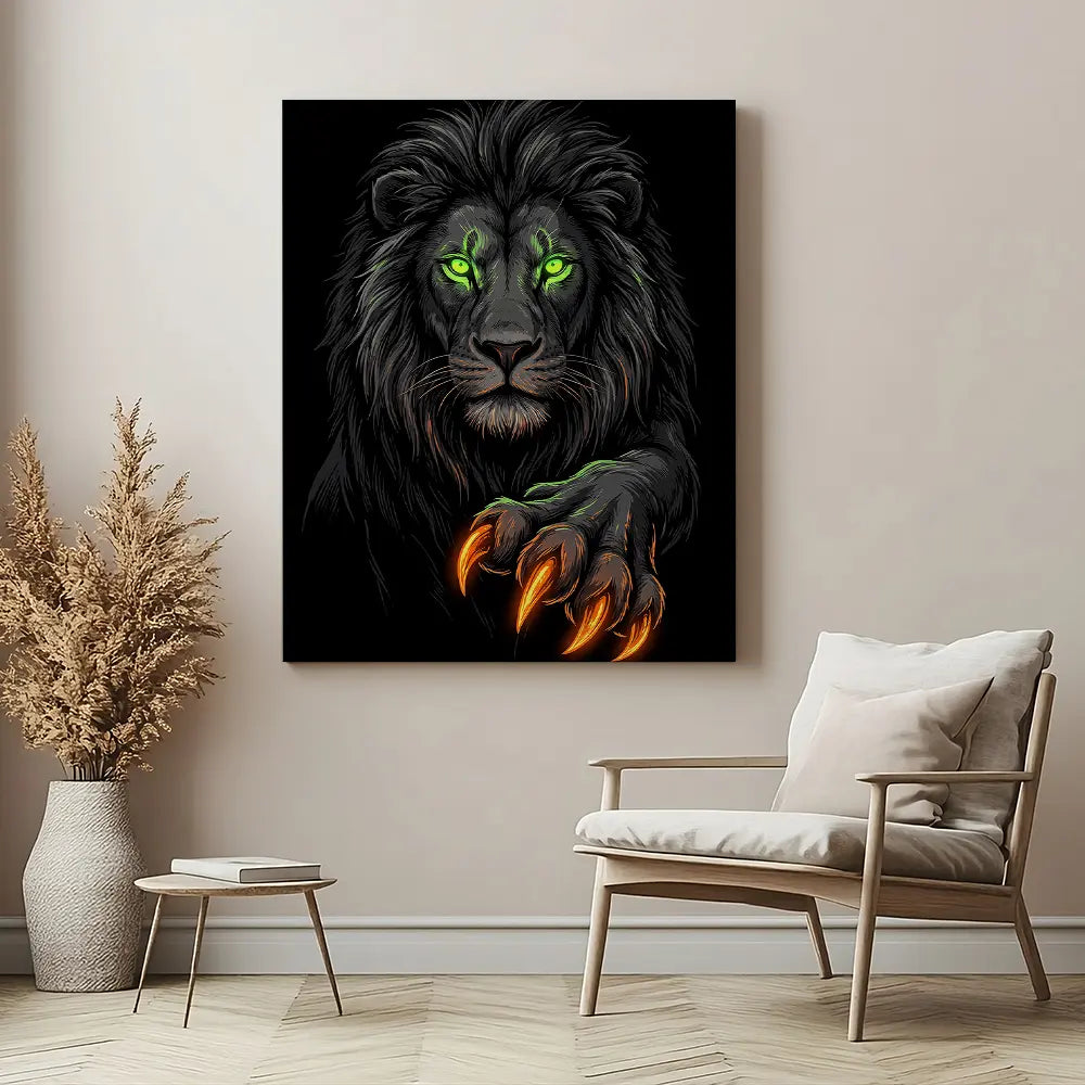 Lion Glowing Paw