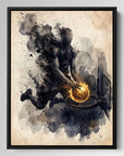 Watercolor Fire Shot