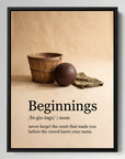 Beginnings Noun
