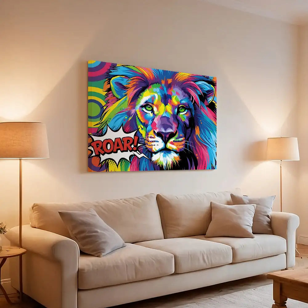 Lion Roar Pop Art